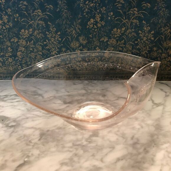 Villeroy & Boch Pink Art Glass Bowl - Picture 3 of 7